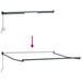 Copertină retractabilă portocaliu/maro 3,5x2,5m textil/aluminiu - WALTI WALTI