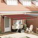 Copertină retractabilă portocaliu/maro 4x3 m, textil/aluminiu - WALTI WALTI
