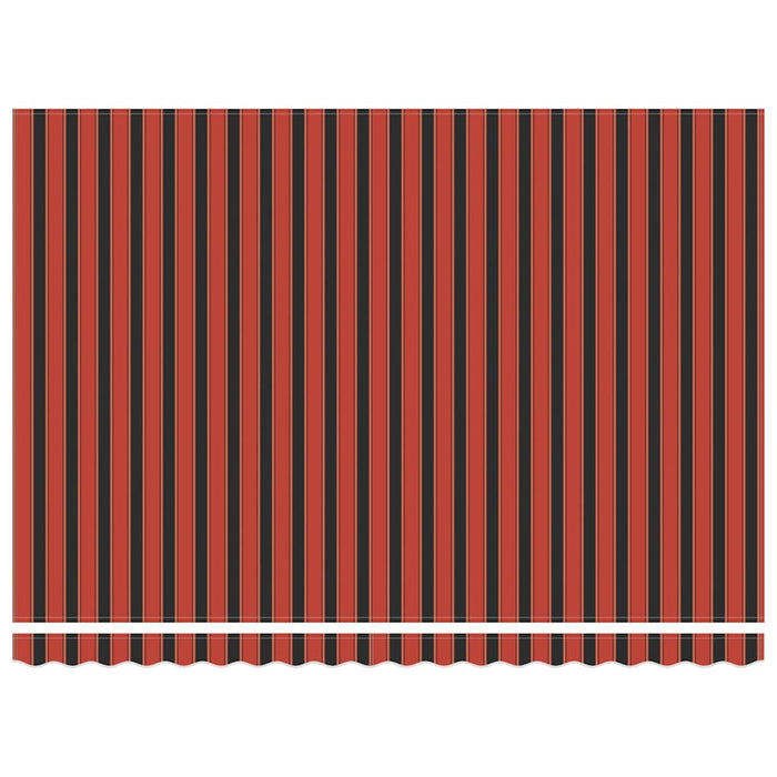Copertină retractabilă portocaliu/maro 4,5x3 m, textil/aluminiu - WALTI WALTI