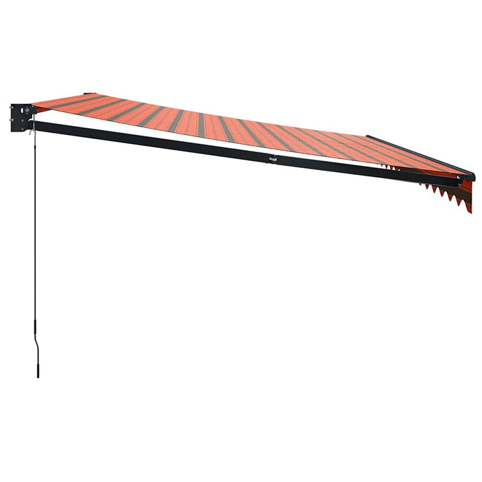 Copertină retractabilă portocaliu/maro 4,5x3 m, textil/aluminiu - WALTI WALTI