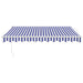 Copertină retractabilă automată, albastru și alb, 3x2,5 m - WALTI WALTI