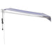 Copertină retractabilă automată, albastru și alb, 3x2,5 m - WALTI WALTI