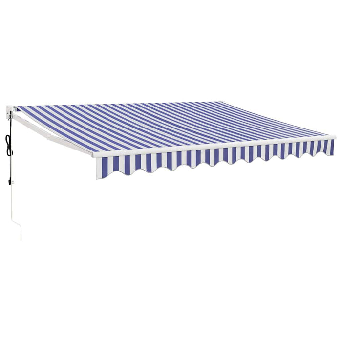 Copertina automată retractabilă, albastru și alb, 3,5x2,5 m - WALTI WALTI