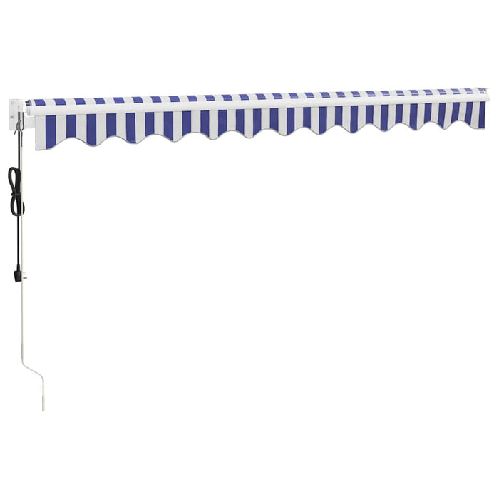 Copertina automată retractabilă, albastru și alb, 3,5x2,5 m - WALTI WALTI
