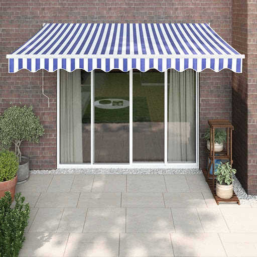 Copertina automată retractabilă, albastru și alb, 3,5x2,5 m - WALTI WALTI