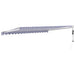 Copertină retractabilă automată, albastru și alb, 4,5x3 m - WALTI WALTI