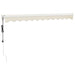 Copertină retractabilă automată, crem, 3x2,5 m - WALTI WALTI