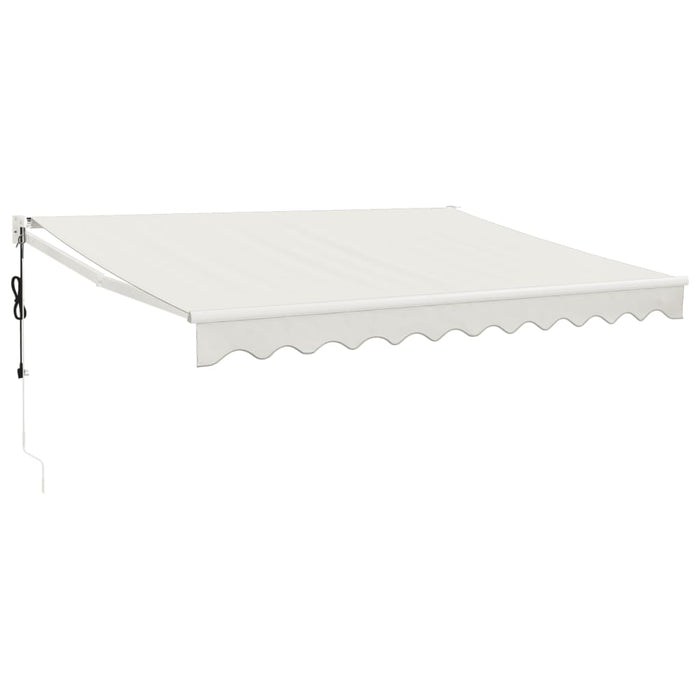 Copertină retractabilă, crem, 3,5x2,5 m, textil și aluminiu WALTI