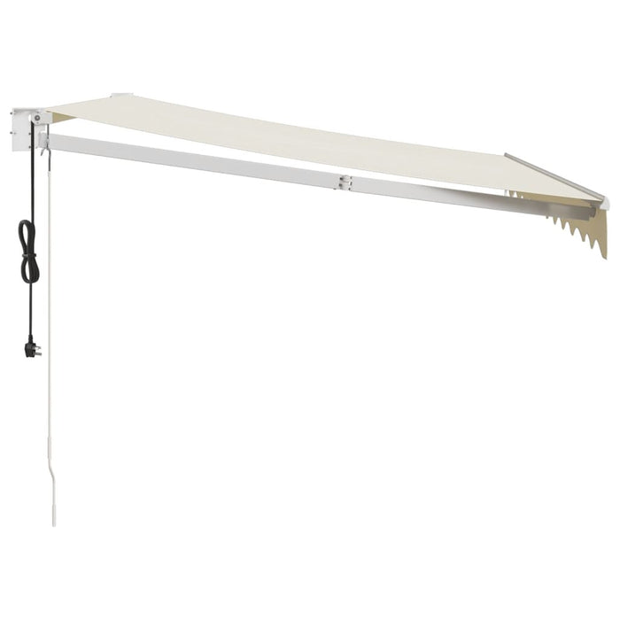 Copertină retractabilă, crem, 3,5x2,5 m, textil și aluminiu WALTI