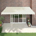 Copertină retractabilă automată, crem, 4x3 m - WALTI WALTI
