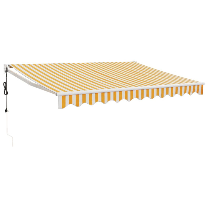 Copertina automată retractabilă, galben și alb, 3,5x2,5 m - WALTI WALTI