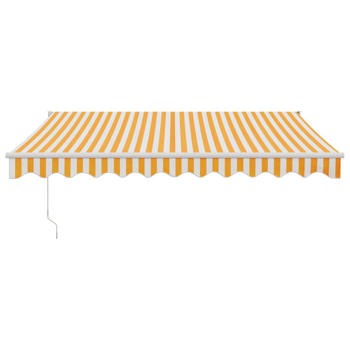 Copertina automată retractabilă, galben și alb, 3,5x2,5 m - WALTI WALTI