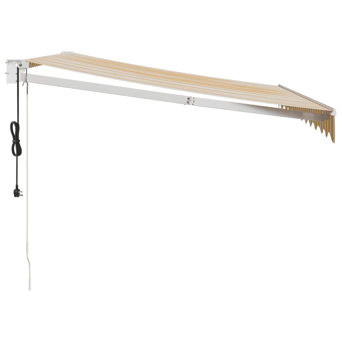 Copertina automată retractabilă, galben și alb, 3,5x2,5 m - WALTI WALTI