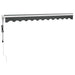 Copertină retractabilă automată, antracit, 3x2,5 m - WALTI WALTI