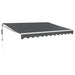 Copertină automată retractabilă, antracit, 3,5x2,5 m - WALTI WALTI