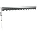 Copertină automată retractabilă, antracit, 3,5x2,5 m - WALTI WALTI