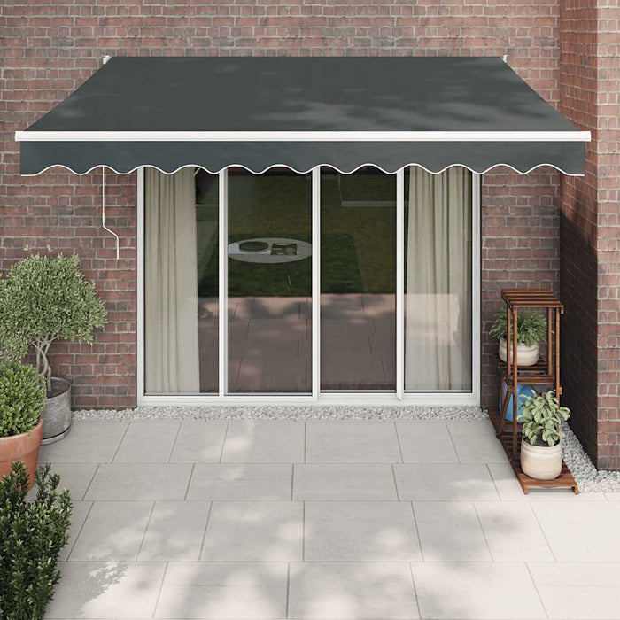 Copertină automată retractabilă, antracit, 3,5x2,5 m - WALTI WALTI