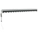 Copertină retractabilă automată, antracit, 4x3 m - WALTI WALTI
