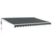 Copertină retractabilă automată, antracit, 4,5x3 m - WALTI WALTI