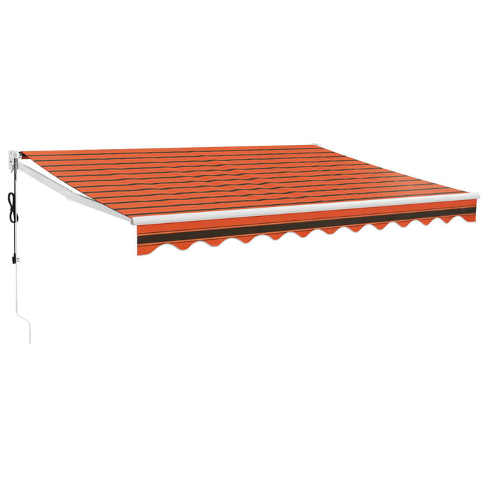 Copertină retractabilă automată, portocaliu și maro, 3x2,5 m - WALTI WALTI
