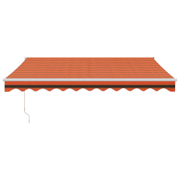 Copertină retractabilă automată, portocaliu și maro, 3x2,5 m - WALTI WALTI