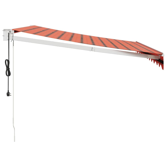 Copertină retractabilă automată, portocaliu și maro, 3x2,5 m - WALTI WALTI