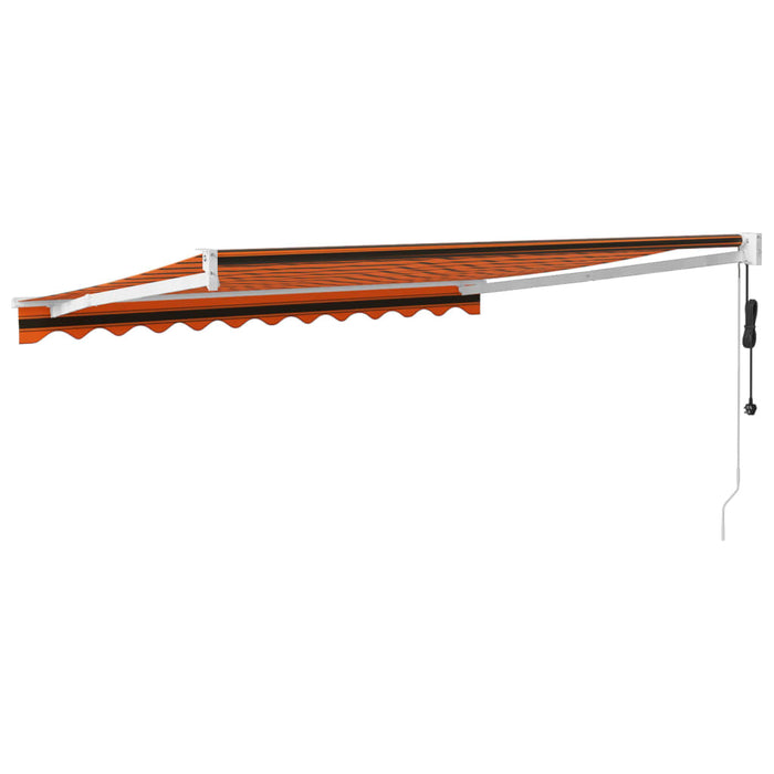 Copertină retractabilă automată, portocaliu și maro, 3x2,5 m - WALTI WALTI