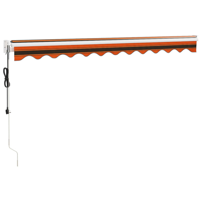 Copertină retractabilă automată, portocaliu și maro, 3x2,5 m - WALTI WALTI