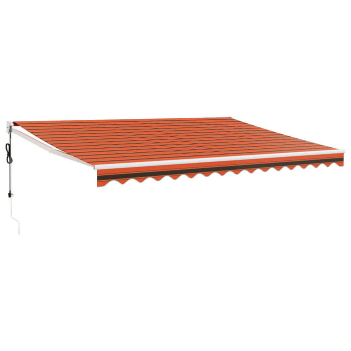 Copertina retractabilă automată, portocaliu și maro, 4x3 m - WALTI WALTI