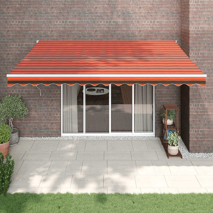 Copertina retractabilă automată, portocaliu și maro, 4x3 m - WALTI WALTI