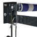 Copertină retractabilă automată, albastru și alb, 3x2,5 m - WALTI WALTI
