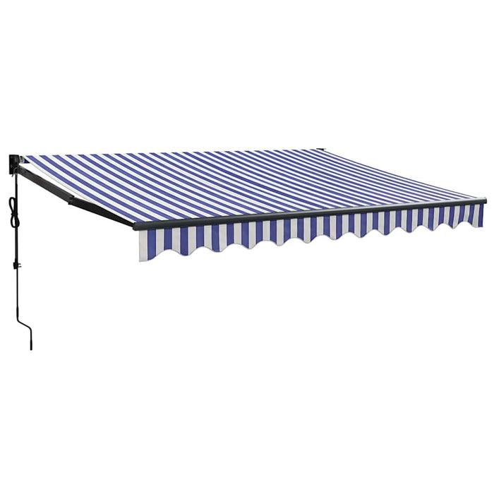 Copertina automată retractabilă, albastru și alb, 3,5x2,5 m - WALTI WALTI
