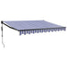 Copertina automată retractabilă, albastru și alb, 3,5x2,5 m - WALTI WALTI