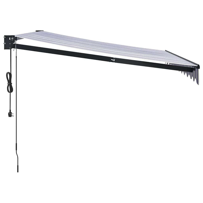 Copertina automată retractabilă, albastru și alb, 3,5x2,5 m - WALTI WALTI