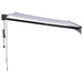 Copertina automată retractabilă, albastru și alb, 3,5x2,5 m - WALTI WALTI