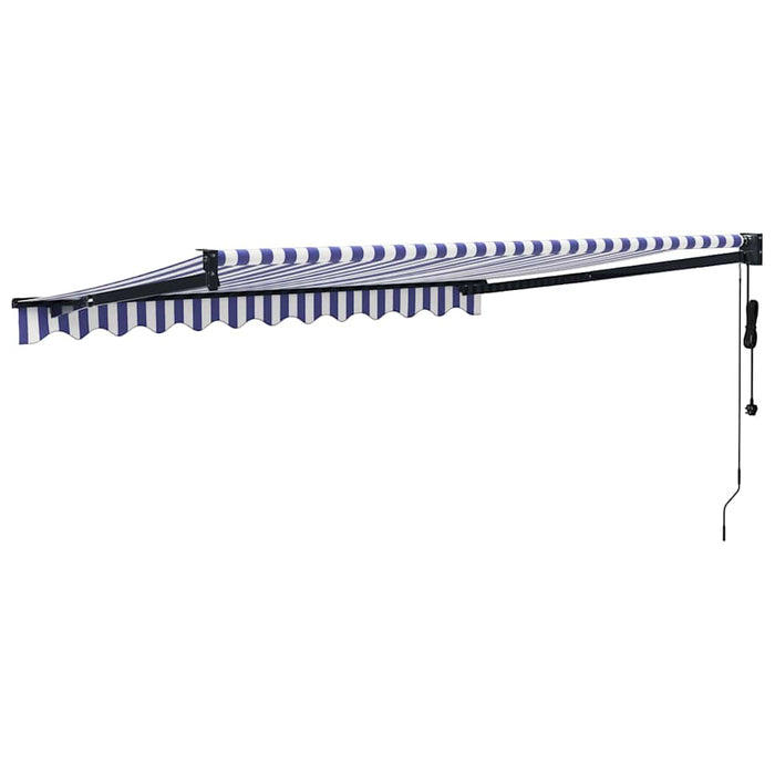 Copertina automată retractabilă, albastru și alb, 3,5x2,5 m - WALTI WALTI
