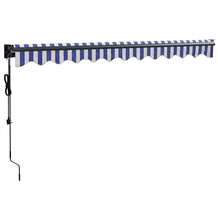 Copertina automată retractabilă, albastru și alb, 3,5x2,5 m - WALTI WALTI