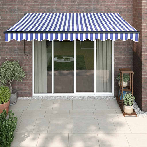 Copertina automată retractabilă, albastru și alb, 3,5x2,5 m - WALTI WALTI