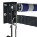 Copertină retractabilă automată, albastru și alb, 4x3 m - WALTI WALTI