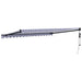 Copertină retractabilă automată, albastru și alb, 4,5x3 m - WALTI WALTI