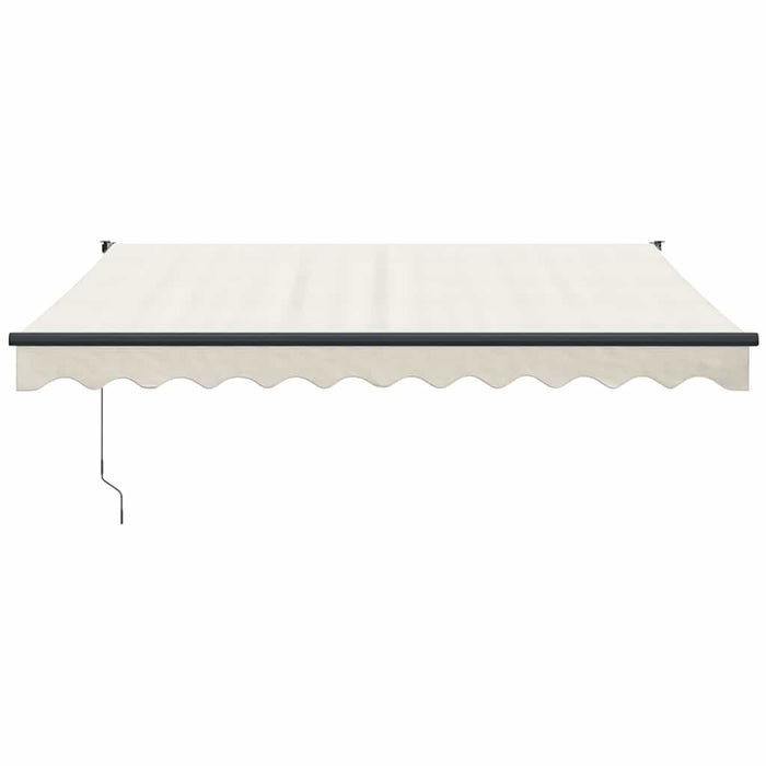 Copertină retractabilă, crem, 3,5x2,5 m, textil și aluminiu WALTI