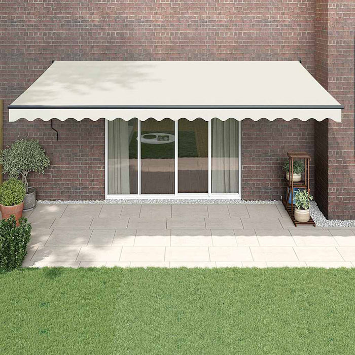 Copertină retractabilă automată, crem, 5x3 m - WALTI WALTI