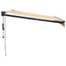 Copertină retractabilă automată, galben și alb, 3x2,5 m - WALTI WALTI