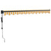 Copertină retractabilă automată, galben și alb, 3x2,5 m - WALTI WALTI