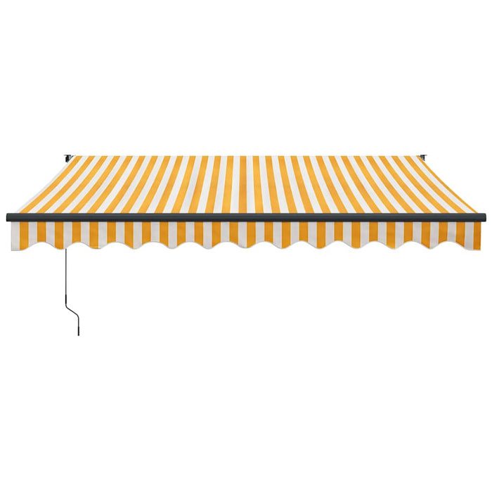 Copertina automată retractabilă, galben și alb, 3,5x2,5 m - WALTI WALTI