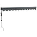 Copertină retractabilă automată, antracit, 3x2,5 m - WALTI WALTI