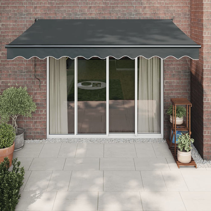 Copertină retractabilă automată, antracit, 3x2,5 m - WALTI WALTI