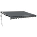 Copertină automată retractabilă, antracit, 3,5x2,5 m - WALTI WALTI