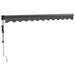 Copertină automată retractabilă, antracit, 3,5x2,5 m - WALTI WALTI