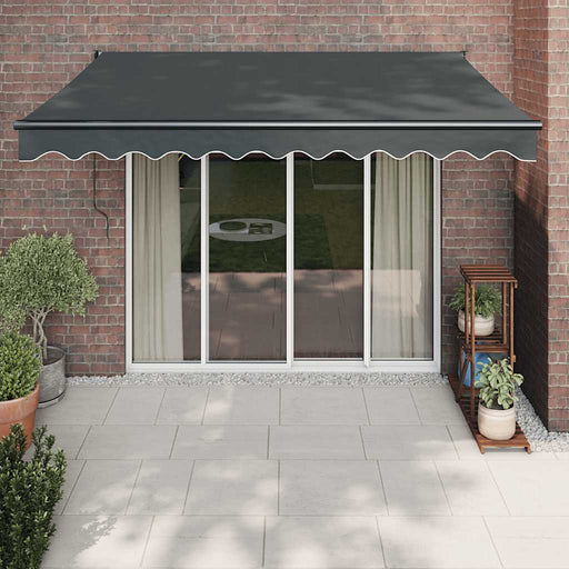 Copertină automată retractabilă, antracit, 3,5x2,5 m - WALTI WALTI